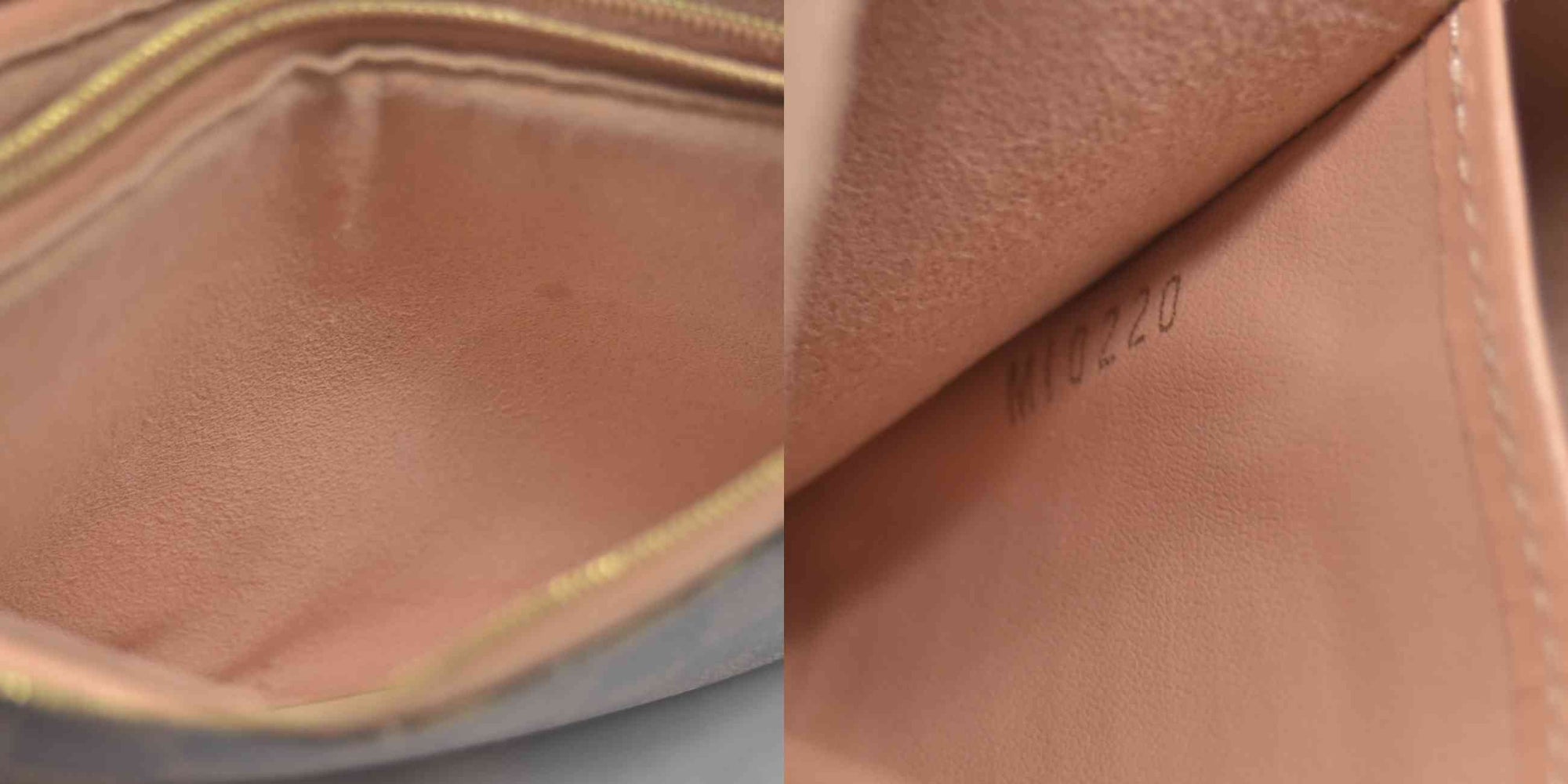 $1420 2020 Louis Vuitton Double Zip Pochette Damier Ebene MI0220