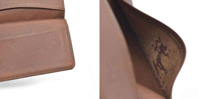 $320  Louis Vuitton Monogram Enveloppe Cartes De Visite Card Case Brown RA0040