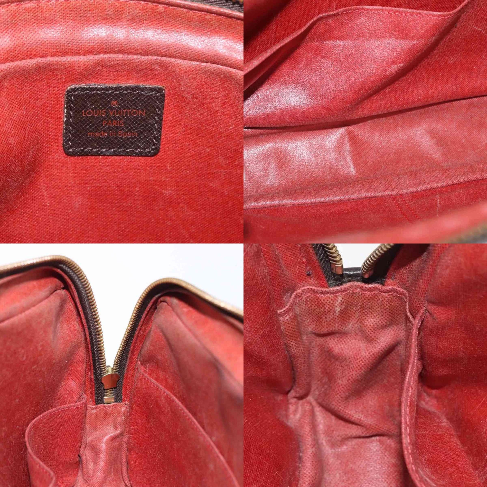 $1130 1998 LOUIS VUITTON Damier Ebene Toiletry Bag 25 CA0968