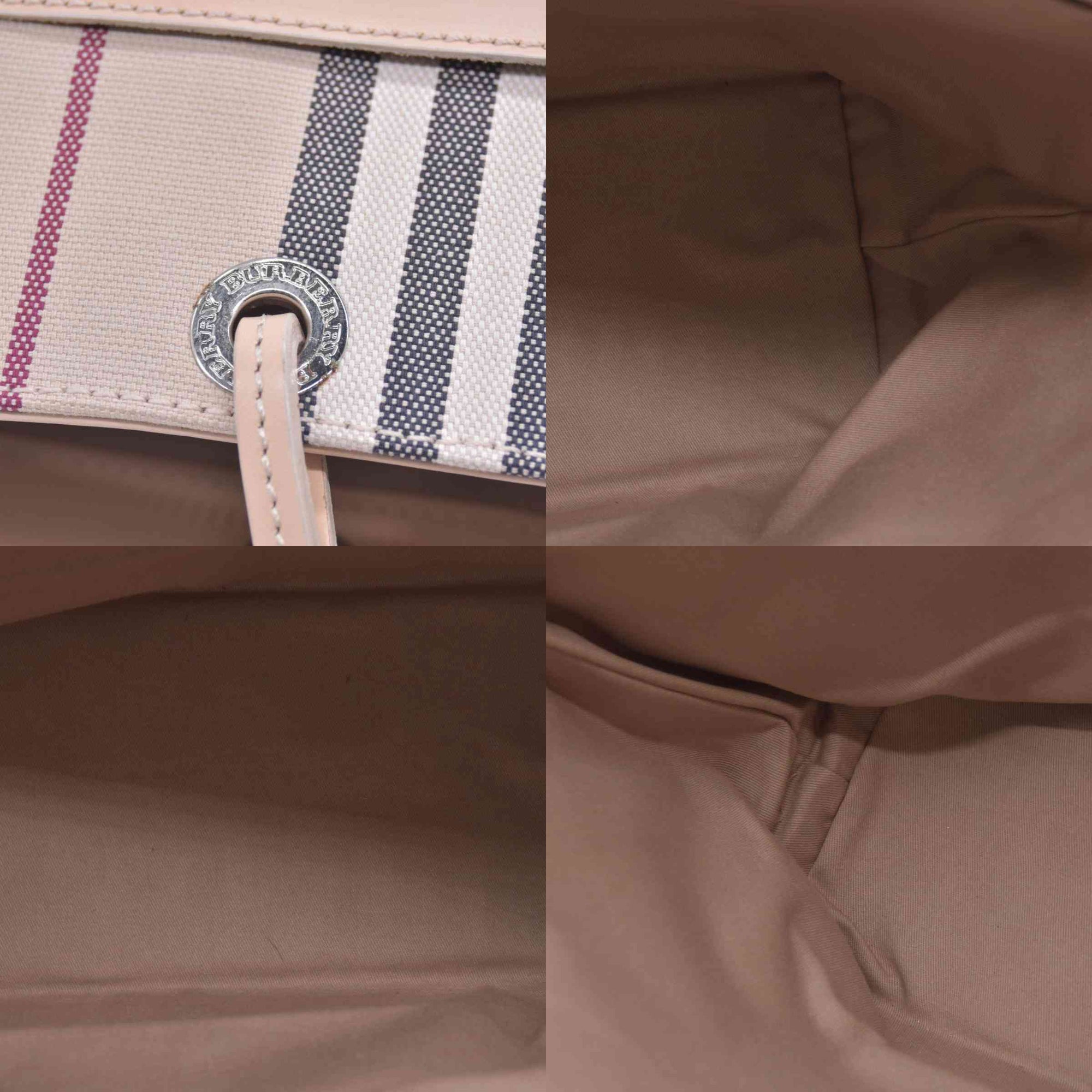 $1490 Burberry PVC Beige Tote CONSIGNMENT 10021249