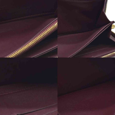 AUCTION $1030 Louis Vuitton  Vernis Zippy Wallet Rouge Fauviste SP2130