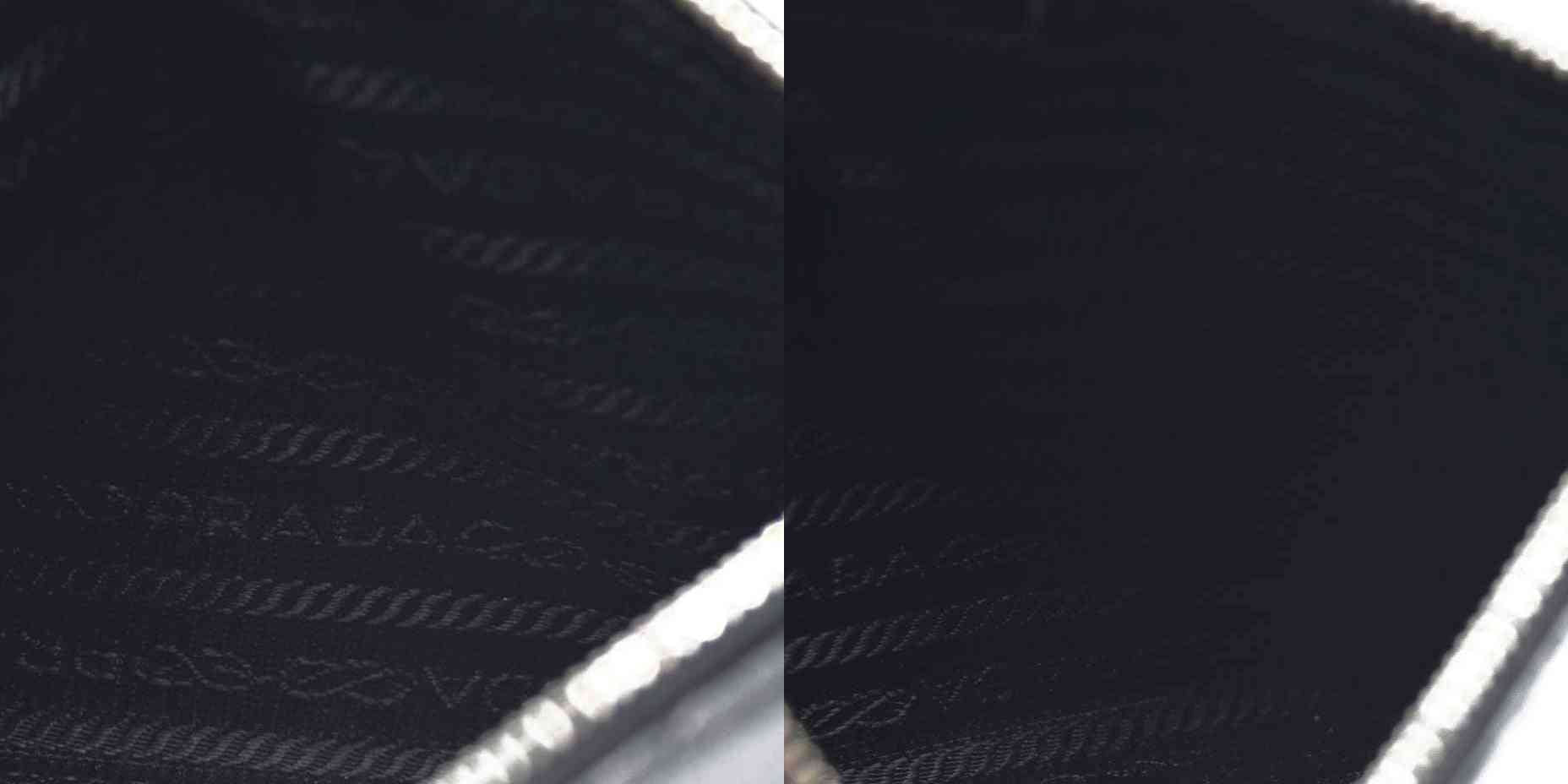 $600 Prada Enameled Metal Zipper Pouch