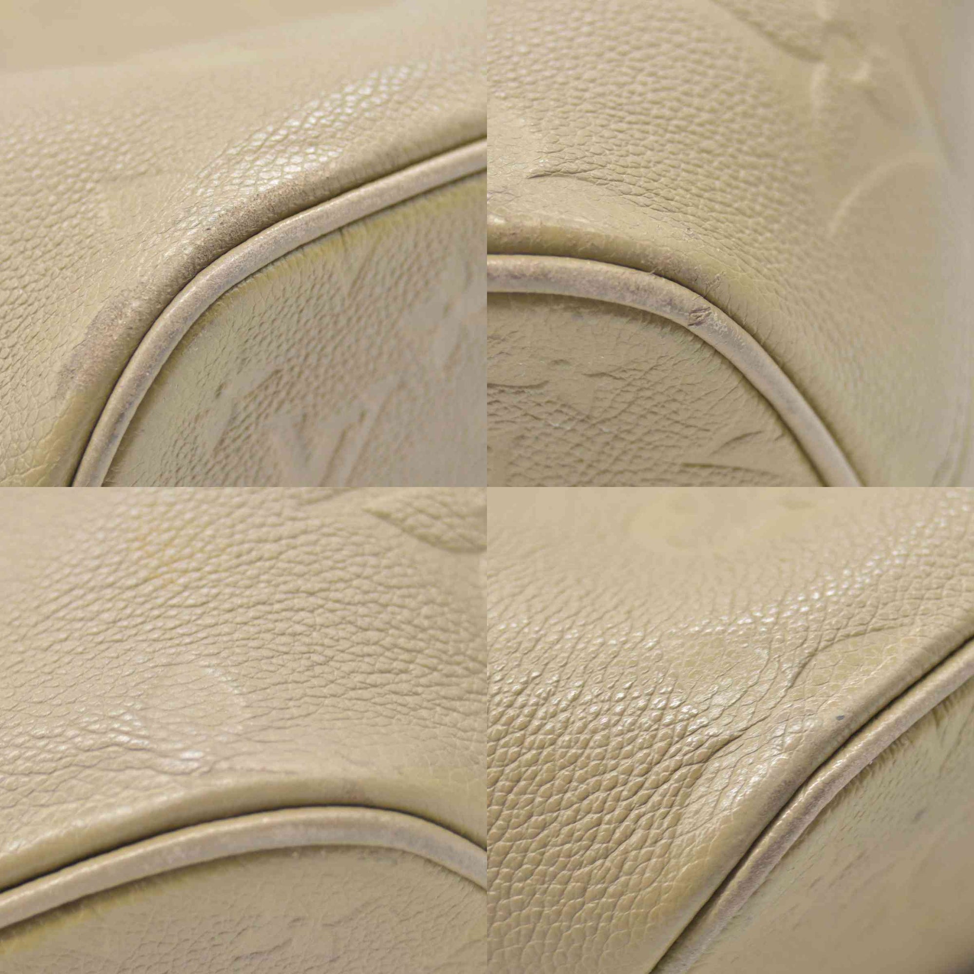 $2710 Louis Vuitton  Empreinte Monogram Giant Neverfull MM Tourterelle Tote