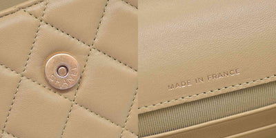 $3450 2021 Chanel Lambskin Quilted Chain Top Handle Clutch With Chain Sage Green 10021371