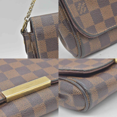 $1490 2013 Louis Vuitton Damier Ebene Favorite PM FL5113