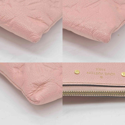 $970 Louis Vuitton Empreinte Daily Pouch Rose Poudre