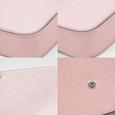 $1770 2017 Louis Vuitton Epi Leather Pochette Felicie Rose Ballerine CONSIGNMENT TJ3107