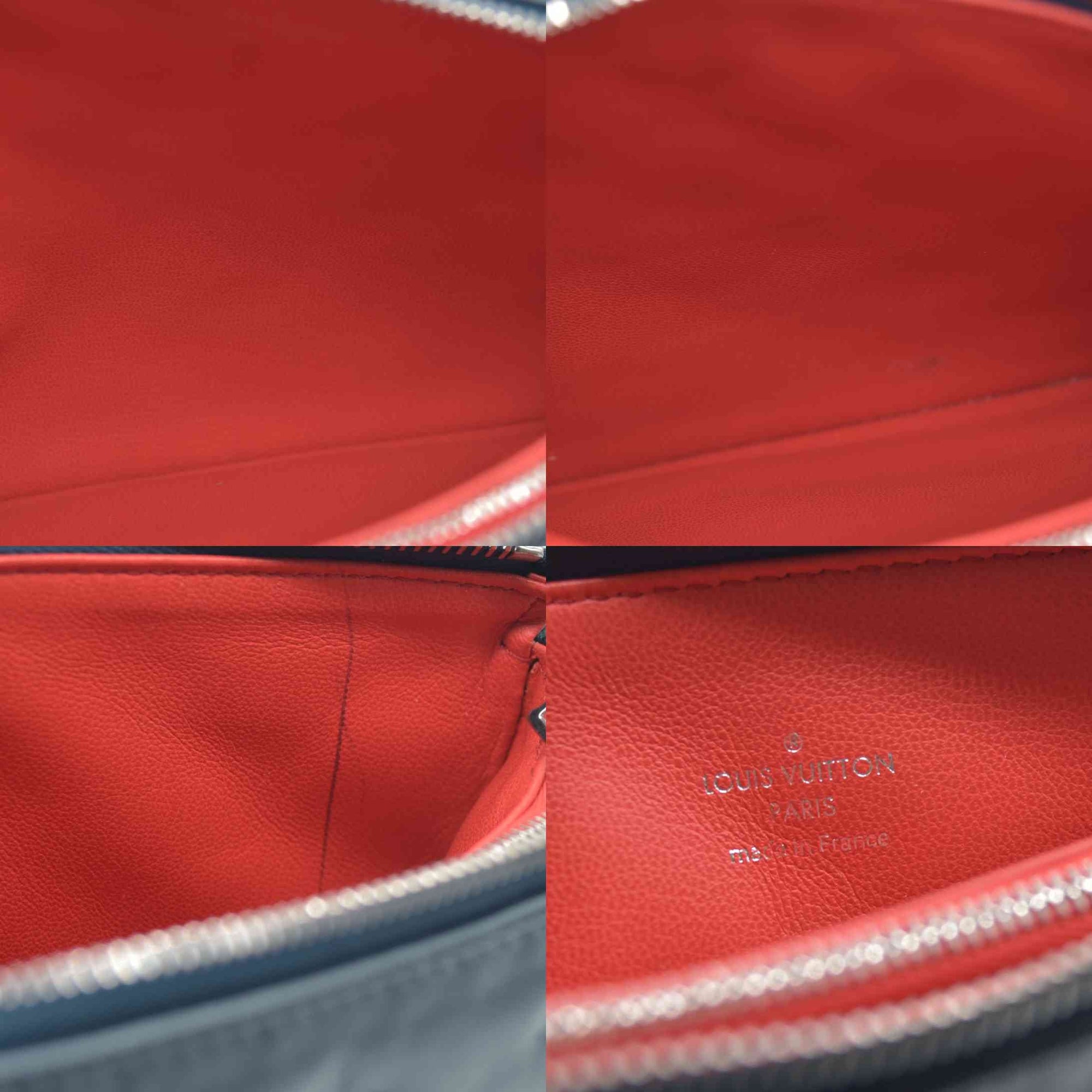 $4950 Louis Vuitton Metallic Lambskin Embossed Monogram Coussin PM Blue RFID