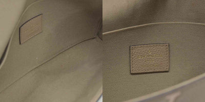 $1890 Louis Vuitton Empreinte Monogram Giant Felicie Pochette Tourterelle Creme