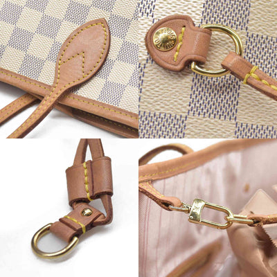 $2200 Louis Vuttion Damier Azur Neverfull GM SD4169 Rose Ballerine
