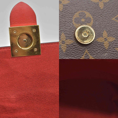 $2270 2019 Louis Vuitton Monogram Locky BB Coquelicot AA4199