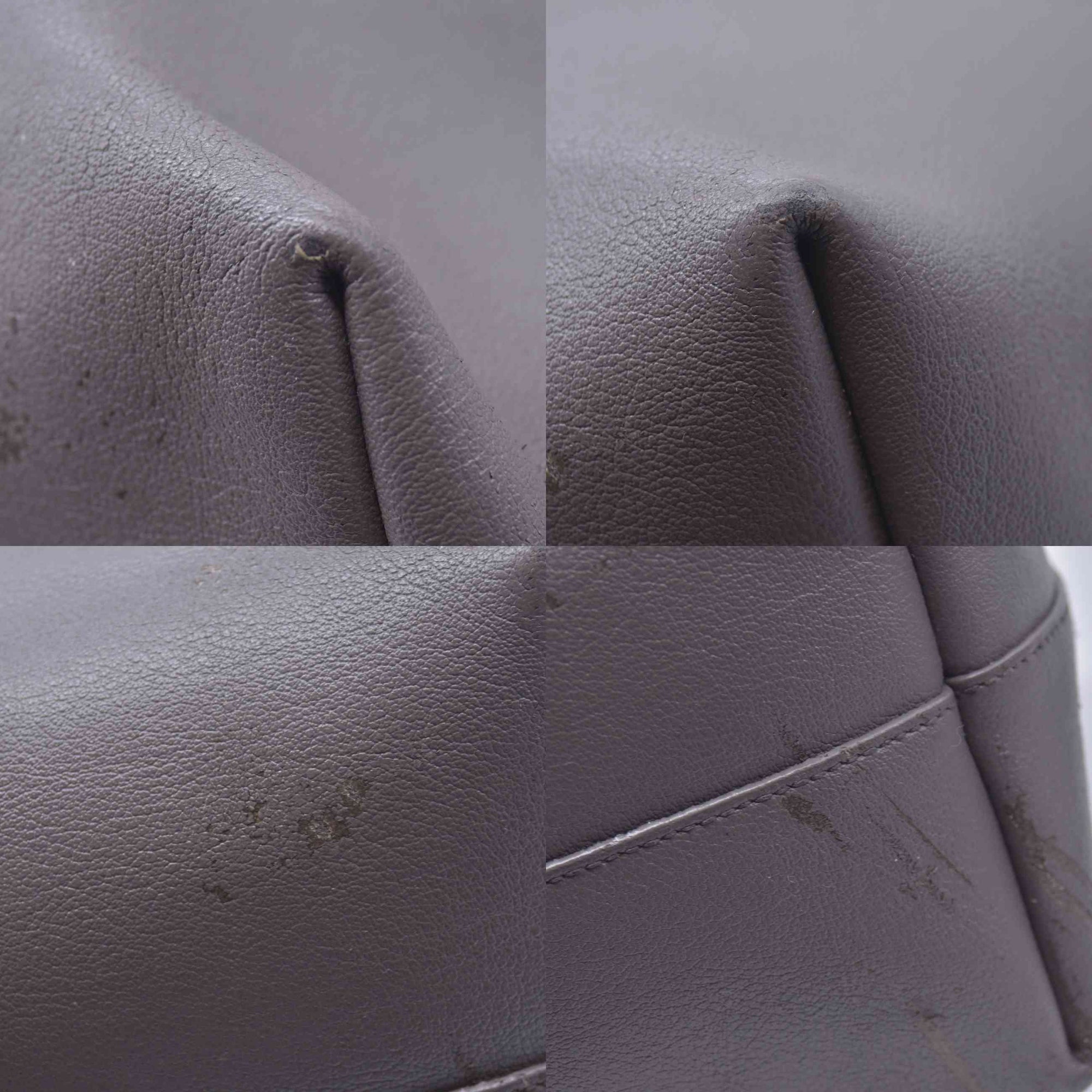 $1650 2018 SAINT LAURENT Calfskin Shopping East West YSL Tote Grey