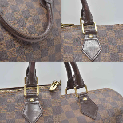 $2040 2012 Louis Vuitton Bandouliere Speedy 30 Damier Ebene SP2182