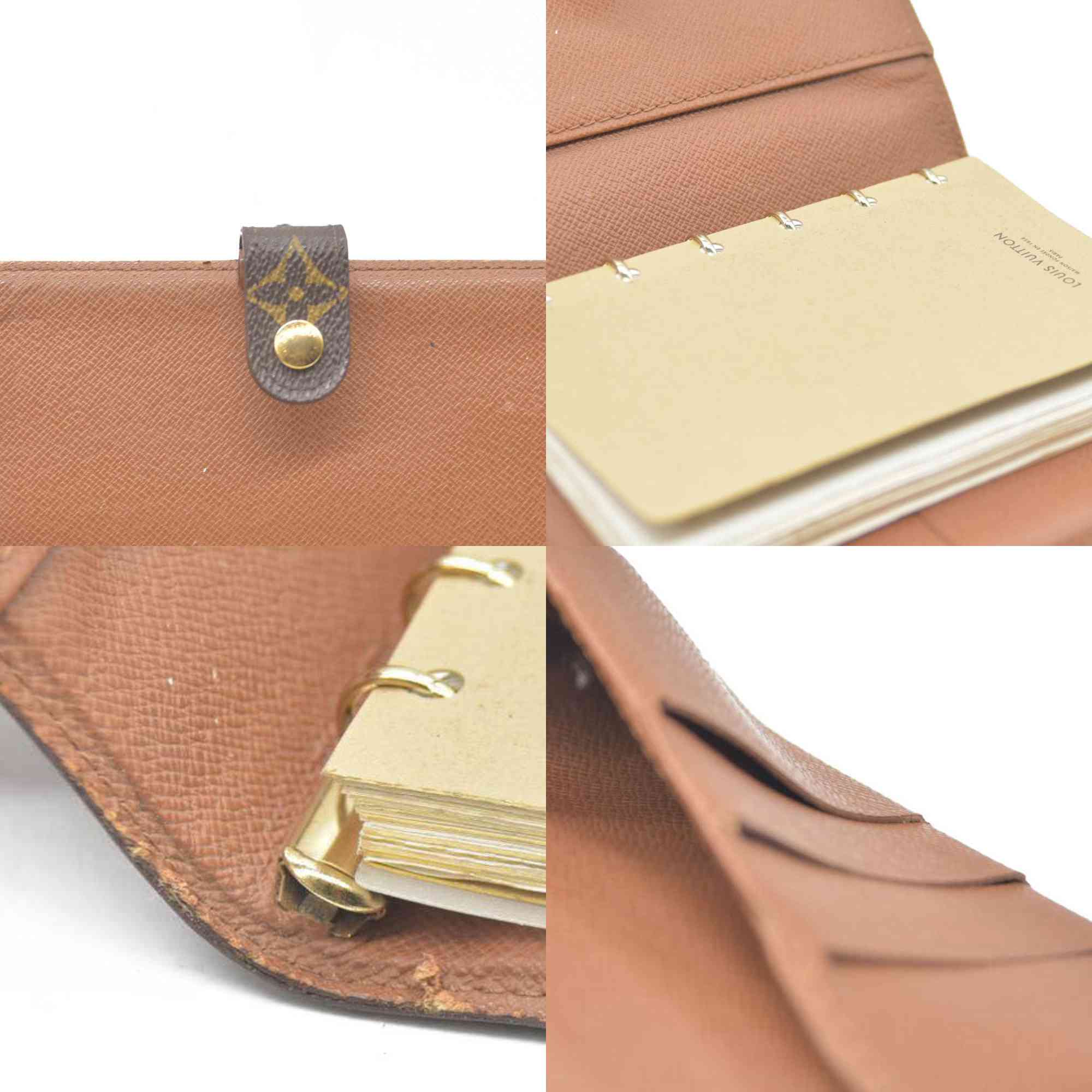 Louis Vuitton Monogram Agenda PM Notebook Cover Brown CA0938