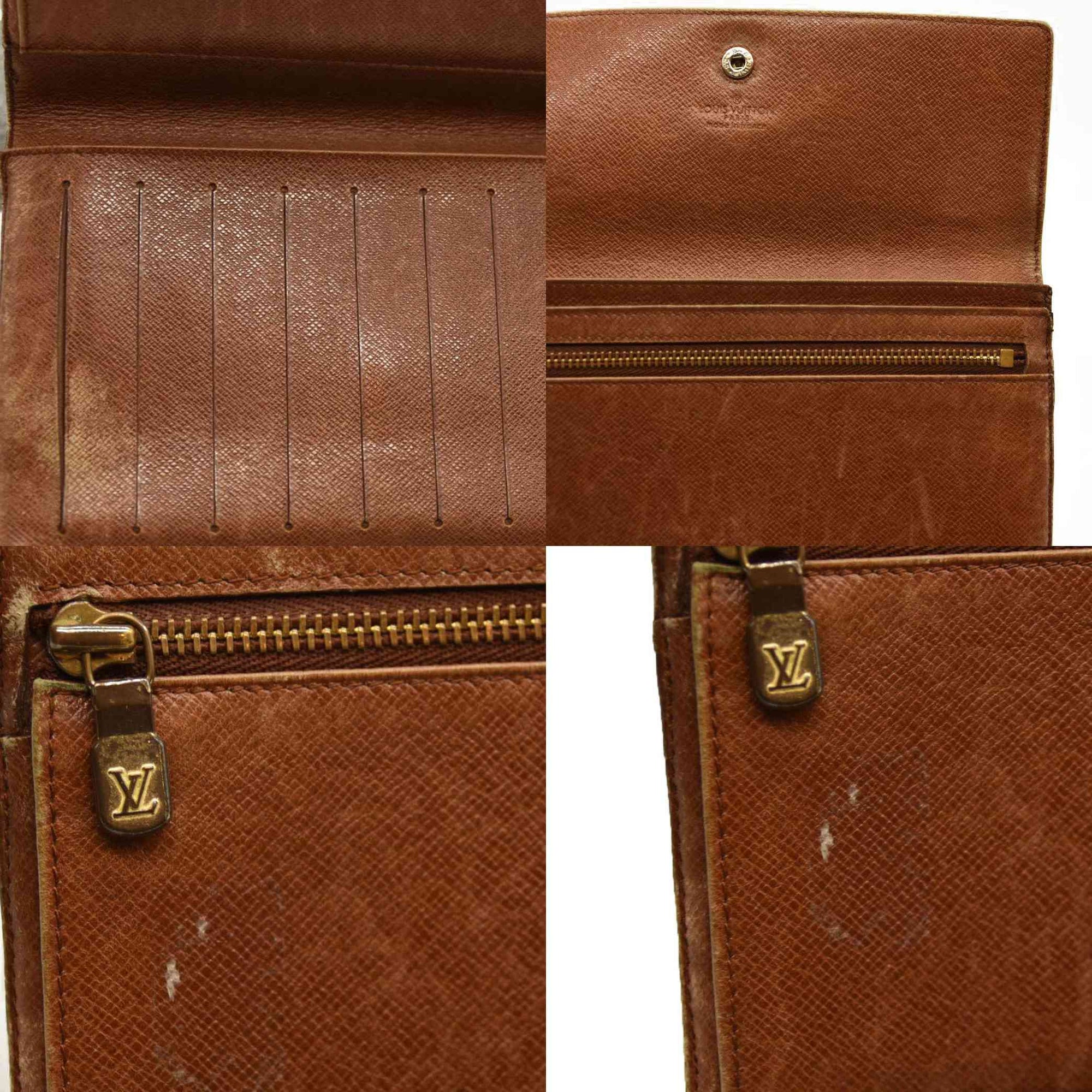Louis Vuitton  Monogram Porte Tresor Etui Papiers Wallet 8910AN