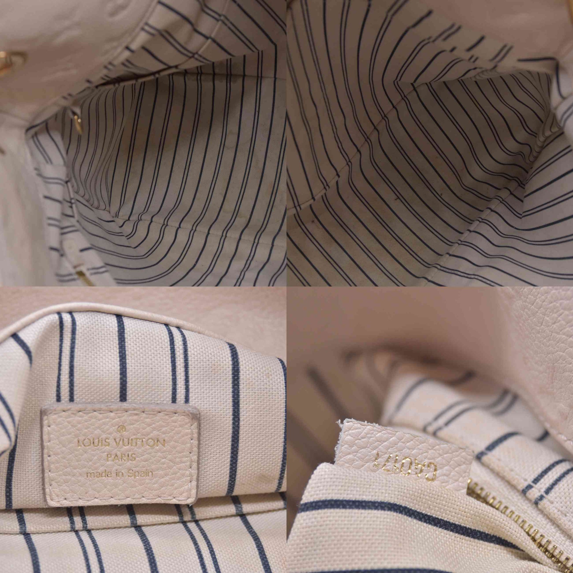 $3800 2011 Louis Vuitton Empreinte Artsy MM Neige CA0171 10020844