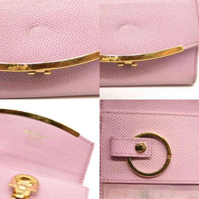 Salvatore Ferragamo Gancini Leather 6 Ring Key Case Pink