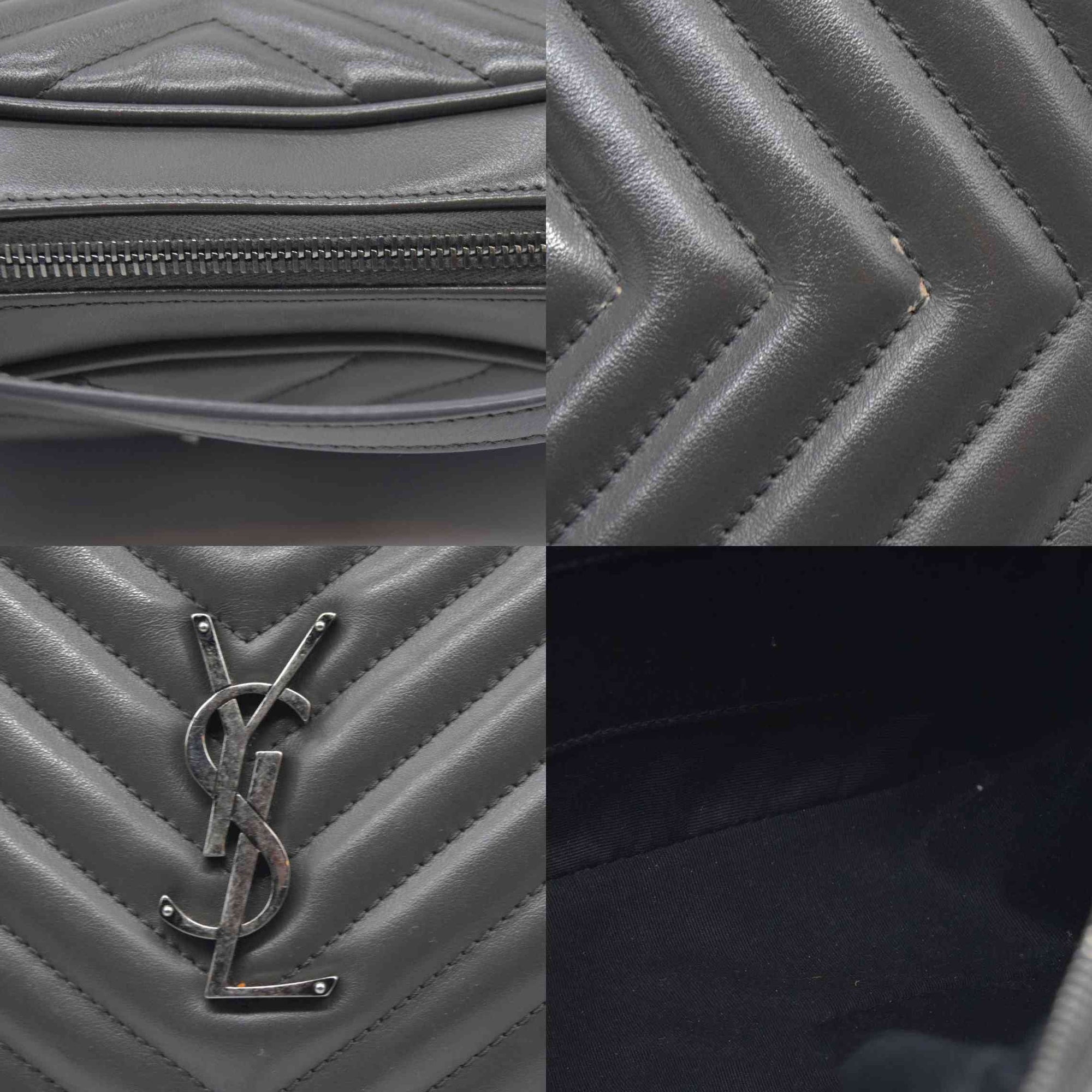 $1690 Saint Laurent Chevron Lou Camera