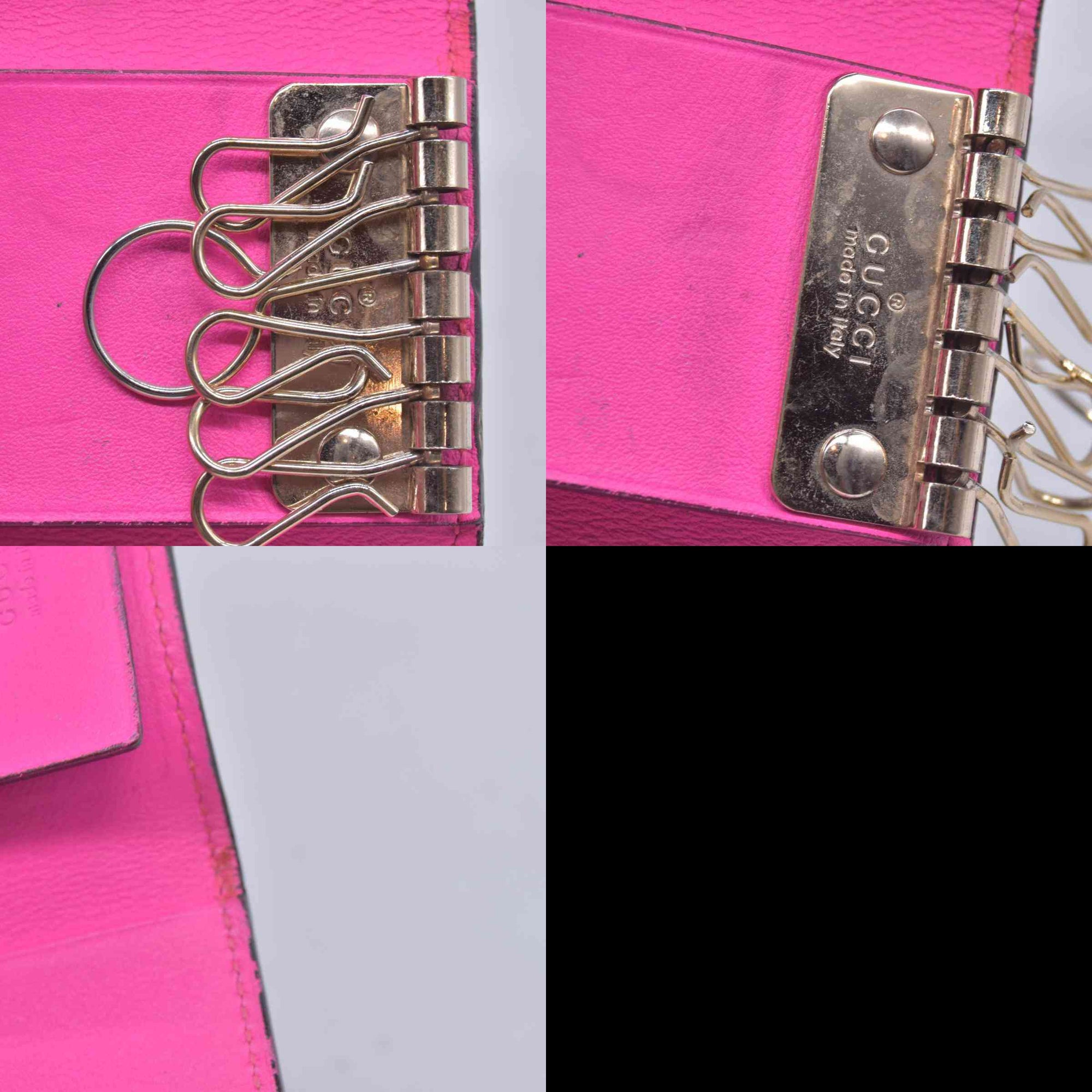 $350 GUCCI Gucci GG Supreme Floral / Heart Card Case CONSIGNMENT 10021575