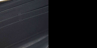 $1050 2013 LOUIS VUITTON Damier Payette Zippy Wallet Long Wallet Black CA1183