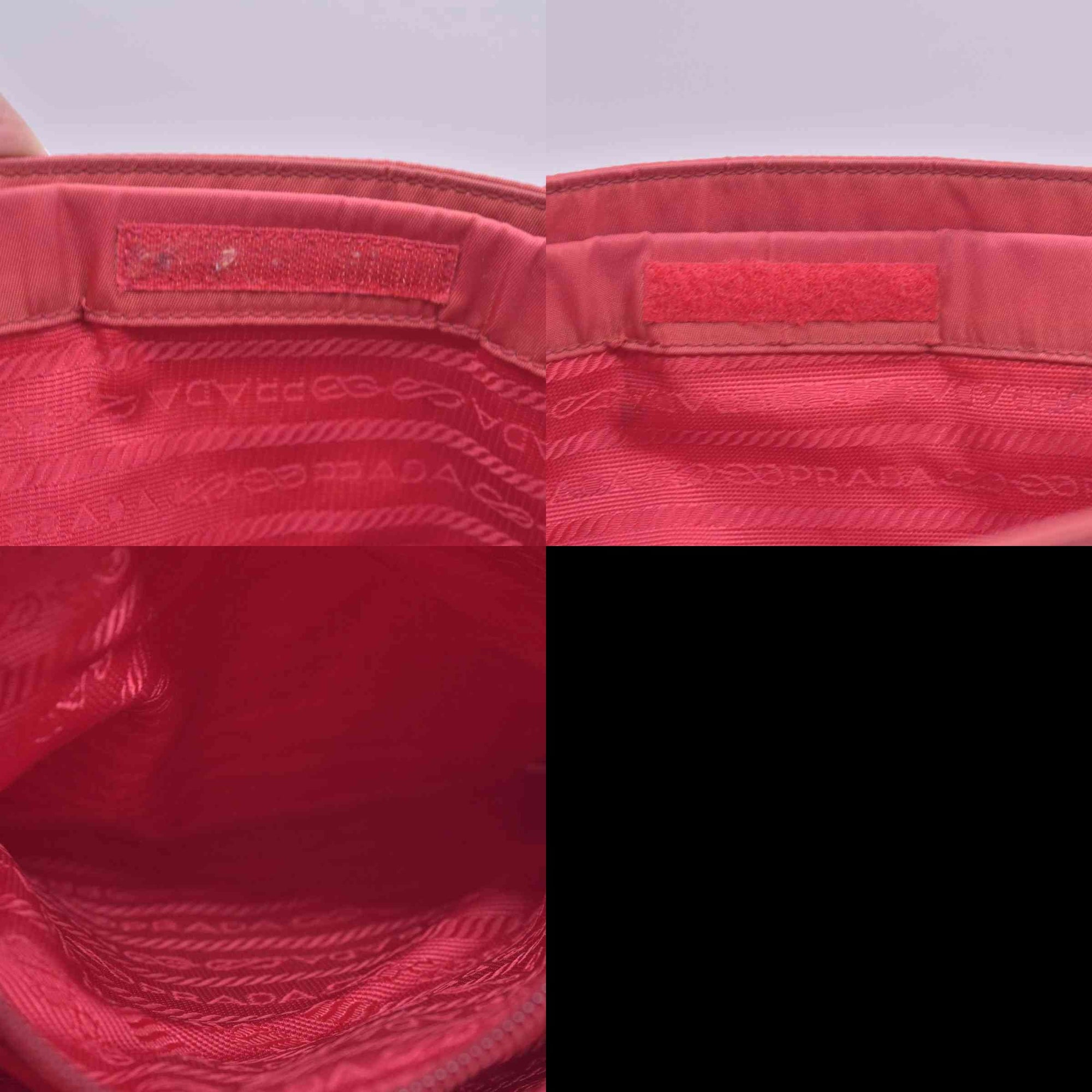 $850 Prada Vintage Tessuto Nylon Shoulder Bag Pink CONSIGNMENT 10020933