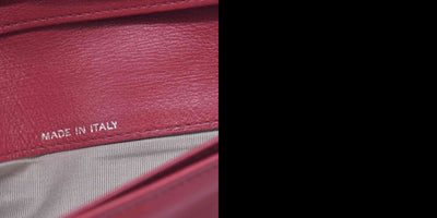 $1400 Chanel 2012 Red Quilted Caviar Leather CC-Stitch Organizer Wallet 10021115