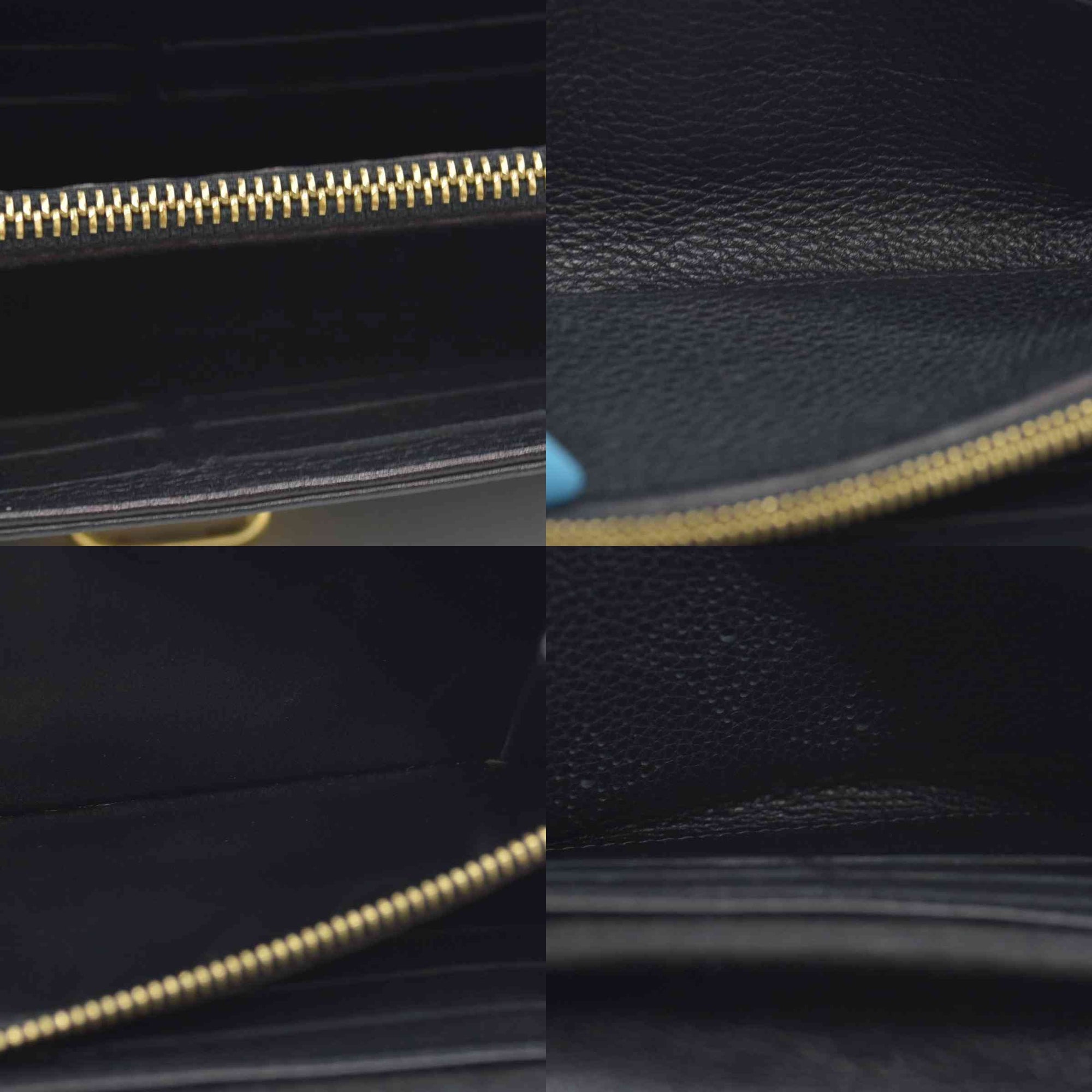 $1130 2014 Louis Vuitton Mahina Amelia Wallet Black CONSIGNMENT TN0184
