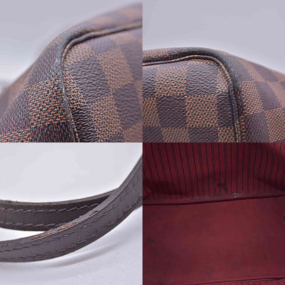 $2310 Louis Vuitton Damier Ebene Neverfull GM with Pouch RFID
