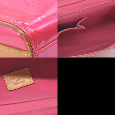 $995 2003 Louis Vuitton Fuchsia Monogram Vernis Vertical Sullivan Bag CE0013