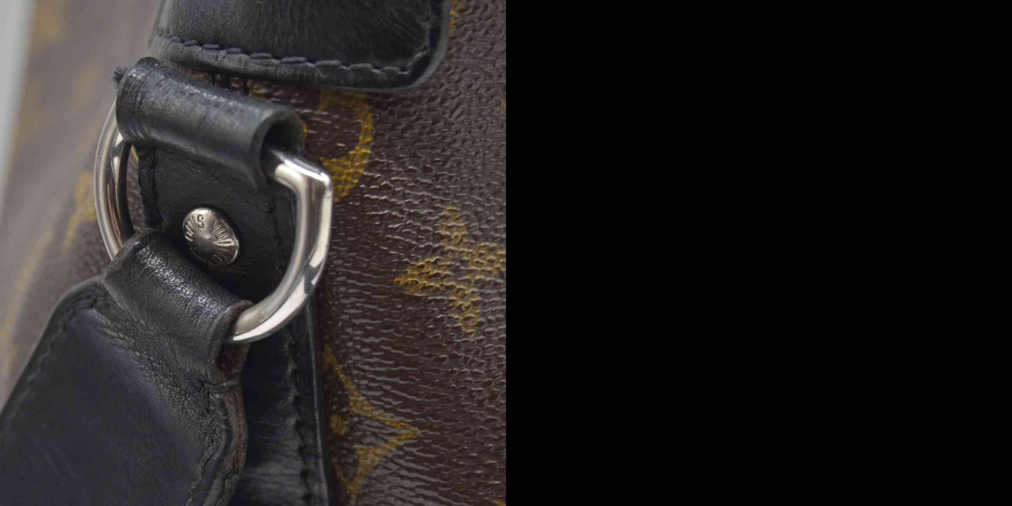 $1650 2014 LOUIS VUITTON  Monogram Macassar Torres Messenger SR0174 10019371