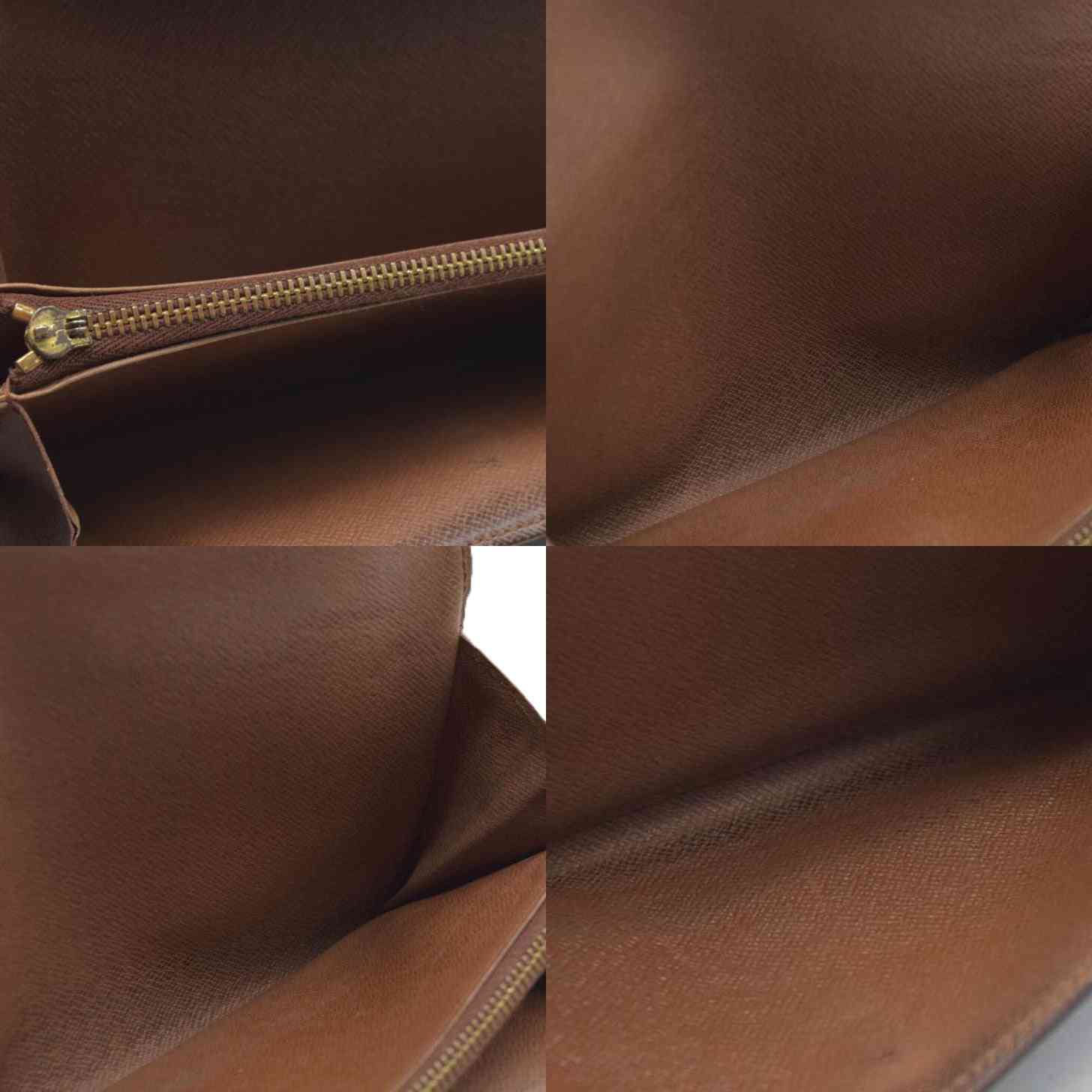 $720 Louis Vuitton Monogram Portefeiulle Sarah Long Bifold Wallet Brown