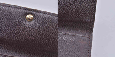 $345 LOUIS VUITTON Damier Ebene 4 Key Holder Brown CONSIGNMENT 10021597