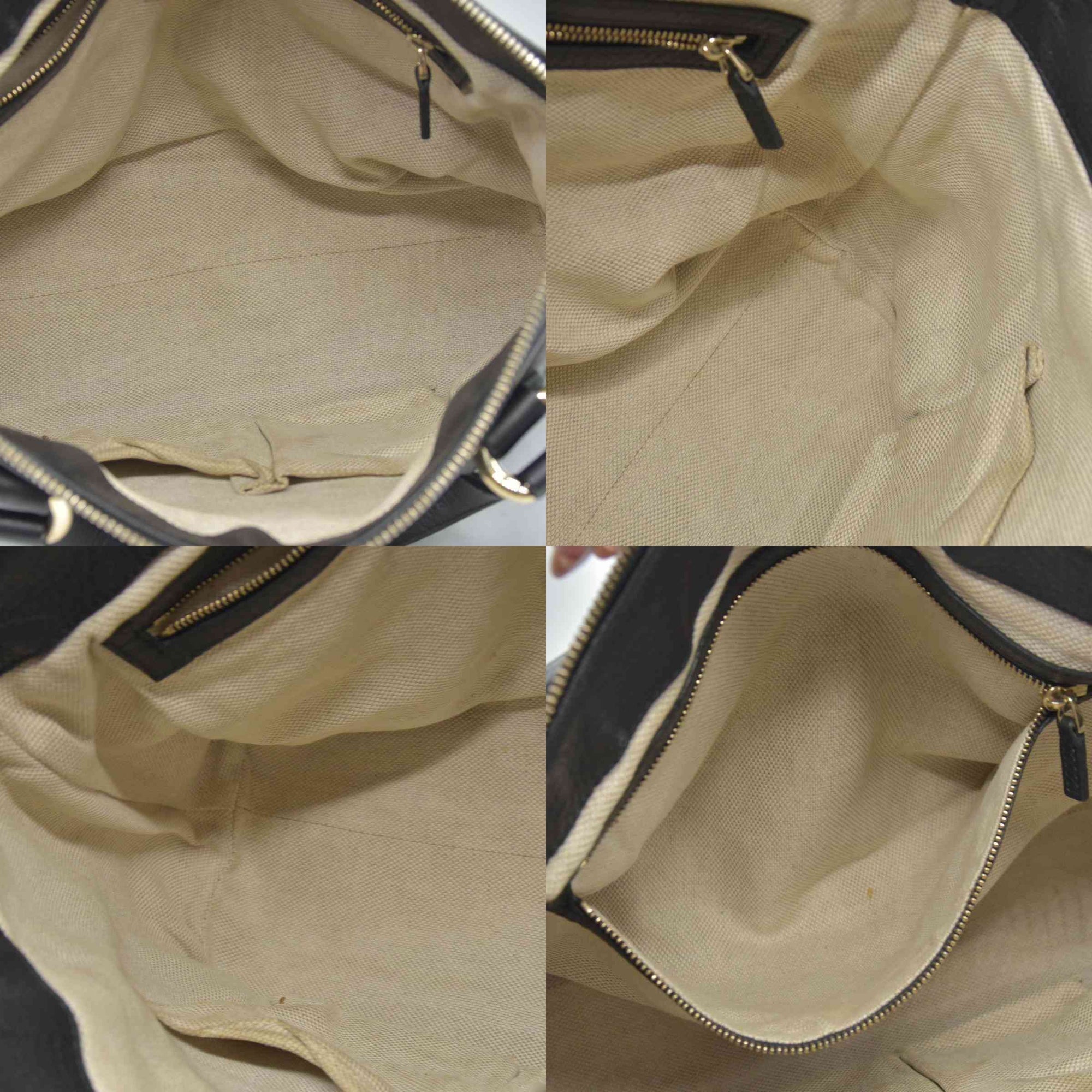 $2150 CONSIGNMENT GUCCI Cellarius Calfskin Small Soho Top Handle Satchel Black