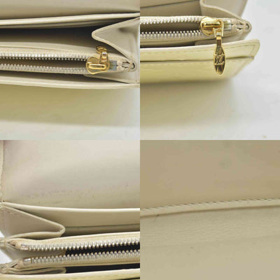 $840 Louis Vuitton Vernis Sarah Wallet Ivory CONSIGNMENT