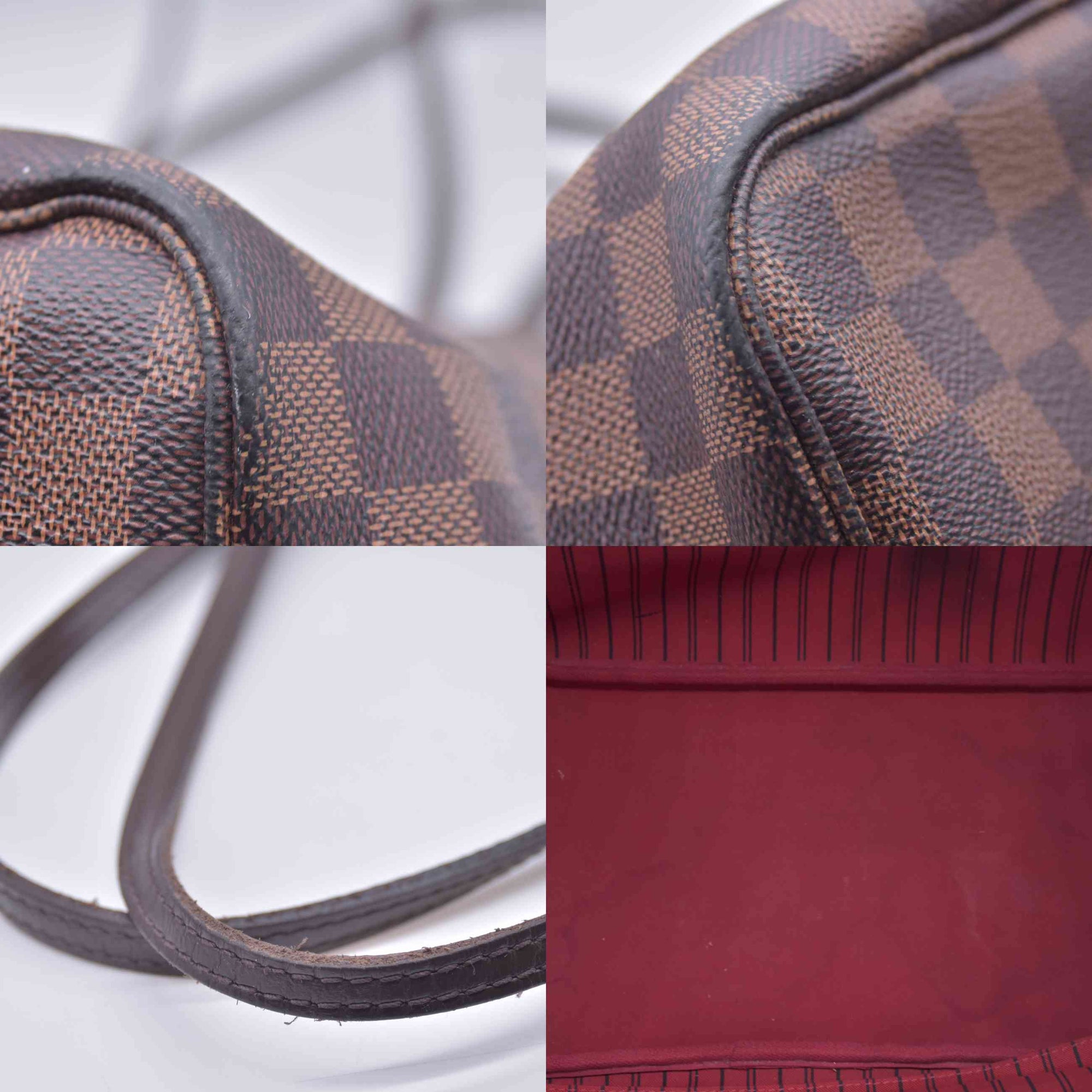 $2310 2018 Louis Vuitton Damier Ebene Neverfull GM with Pouch SD4128 10021108