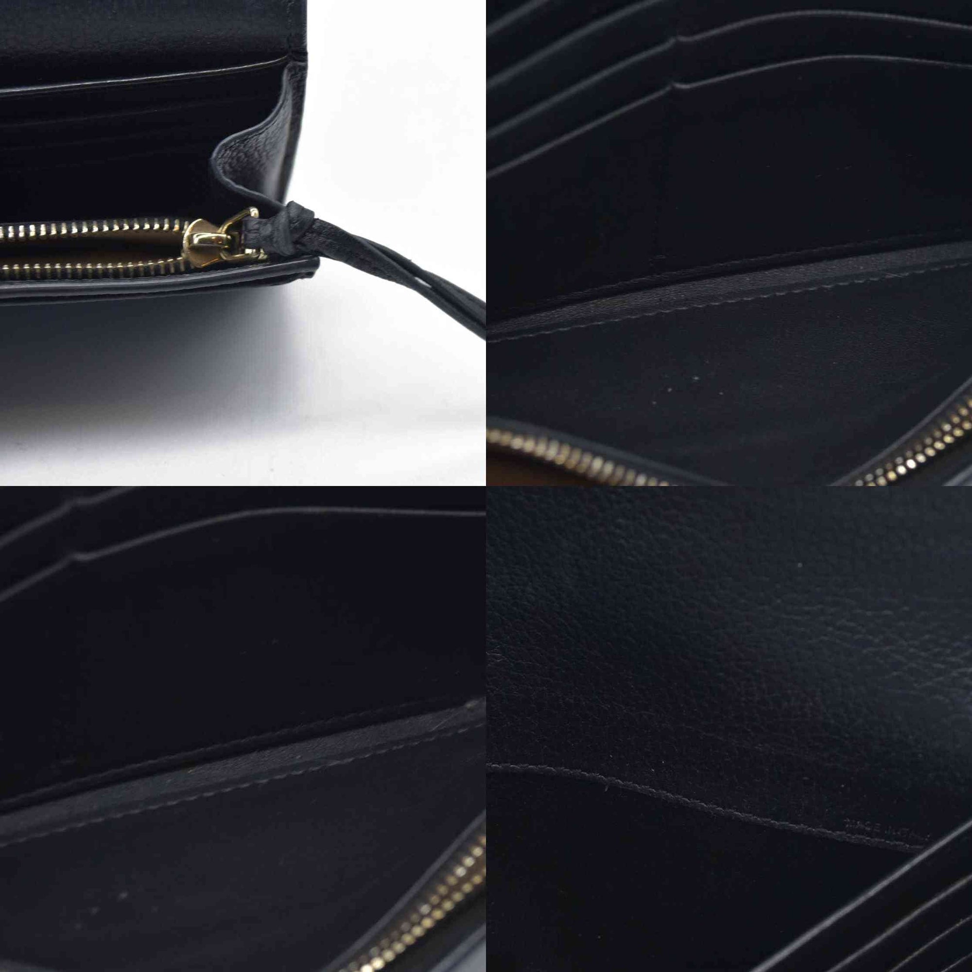 $495 Chloe Alphabet Leather Bifold Long Wallet