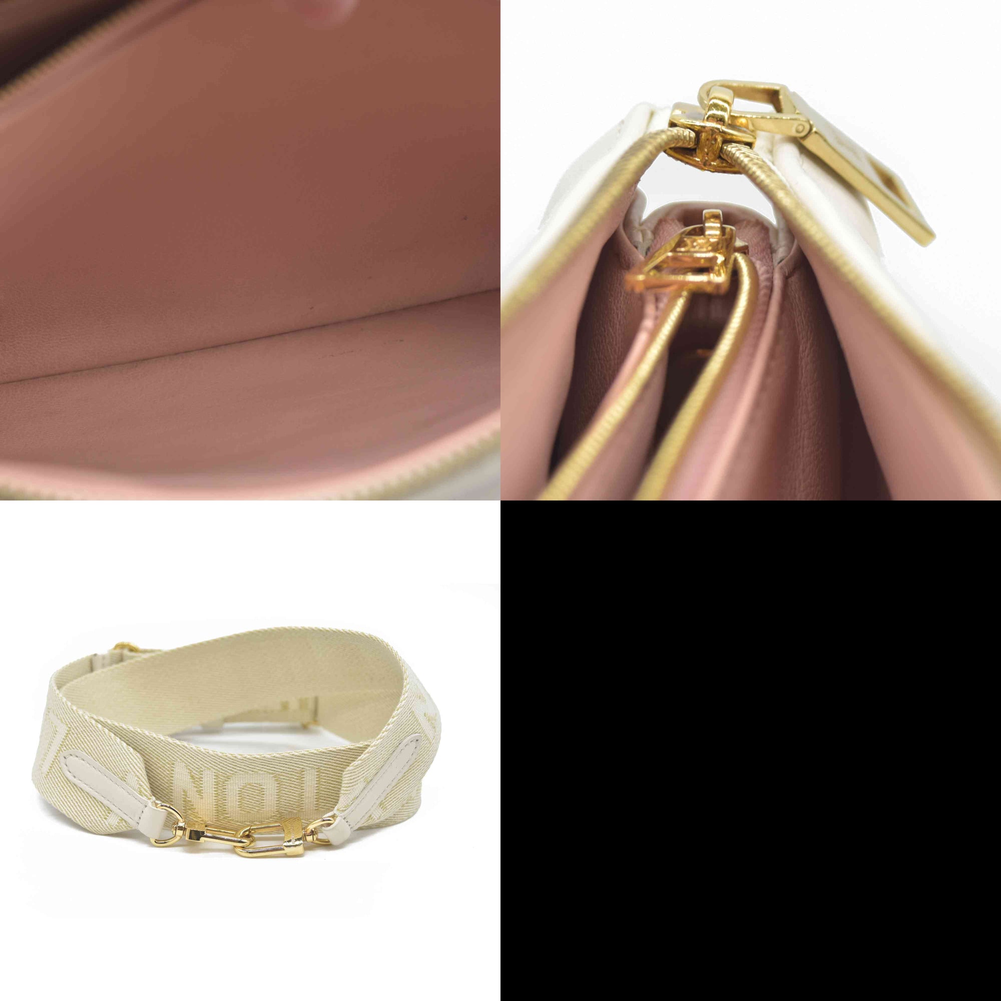 $5100 Louis Vuitton Lambskin Embossed Monogram Coussin PM Natural Creme 2023