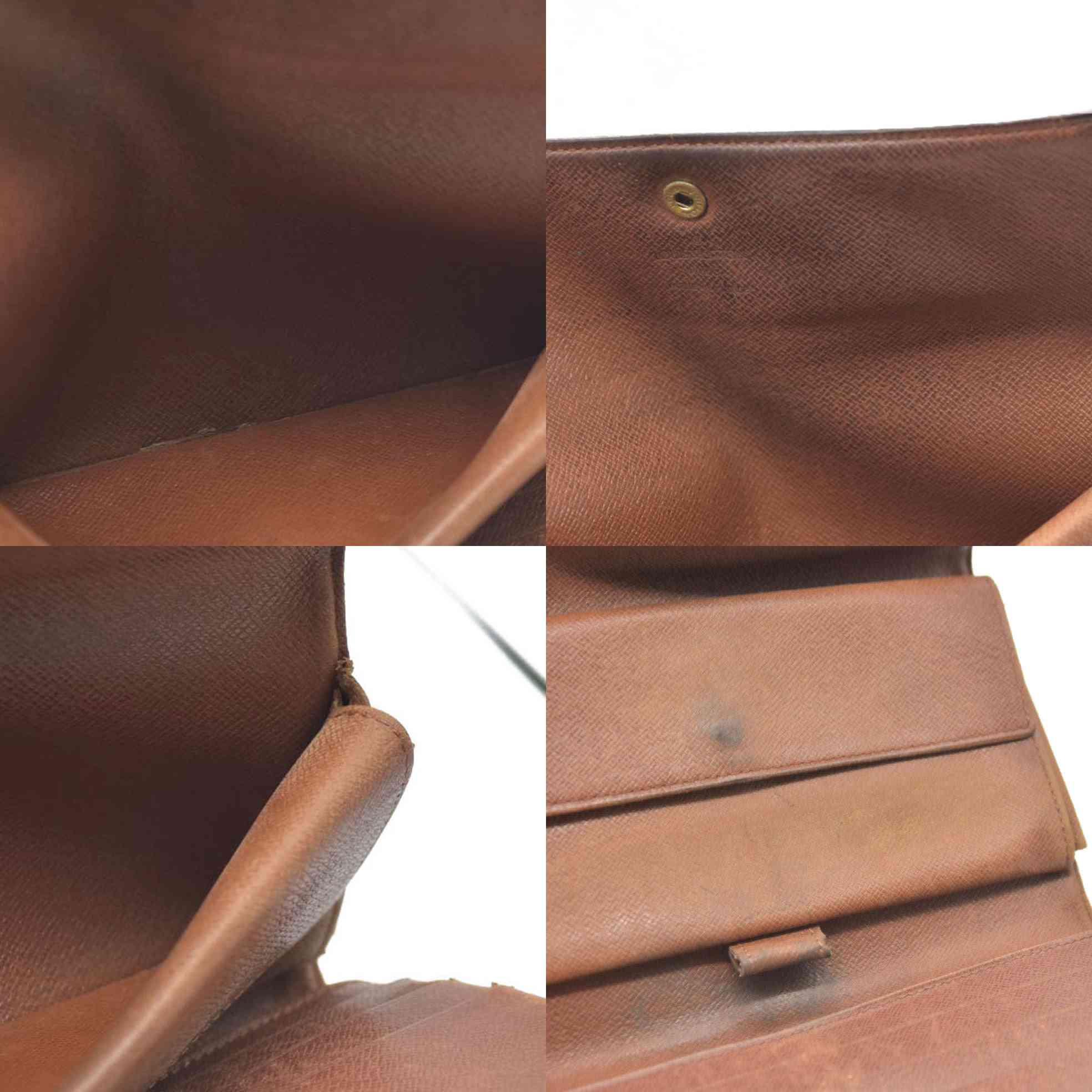 Louis Vuitton Monogram Porte Tresor International Trifold Long Wallet CA1924