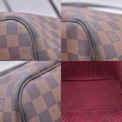 $2240 2018 Louis Vuitton Damier Ebene Neverfull MM with Pouch SD2168
