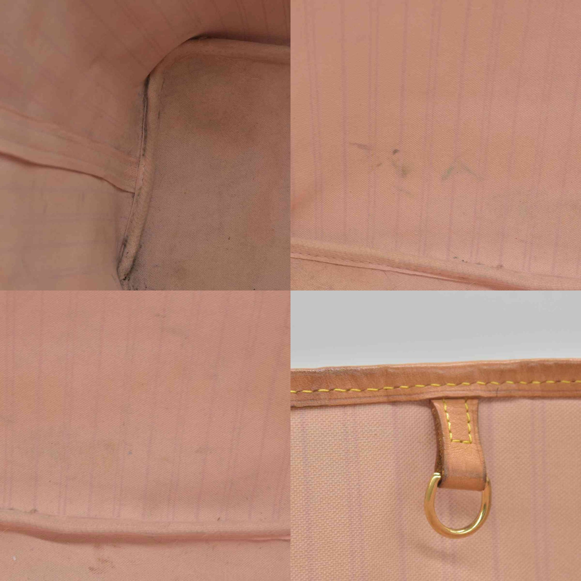 $2170 Louis Vuitton Damier Azur Neo Neverfull MM Rose Ballerine RFID