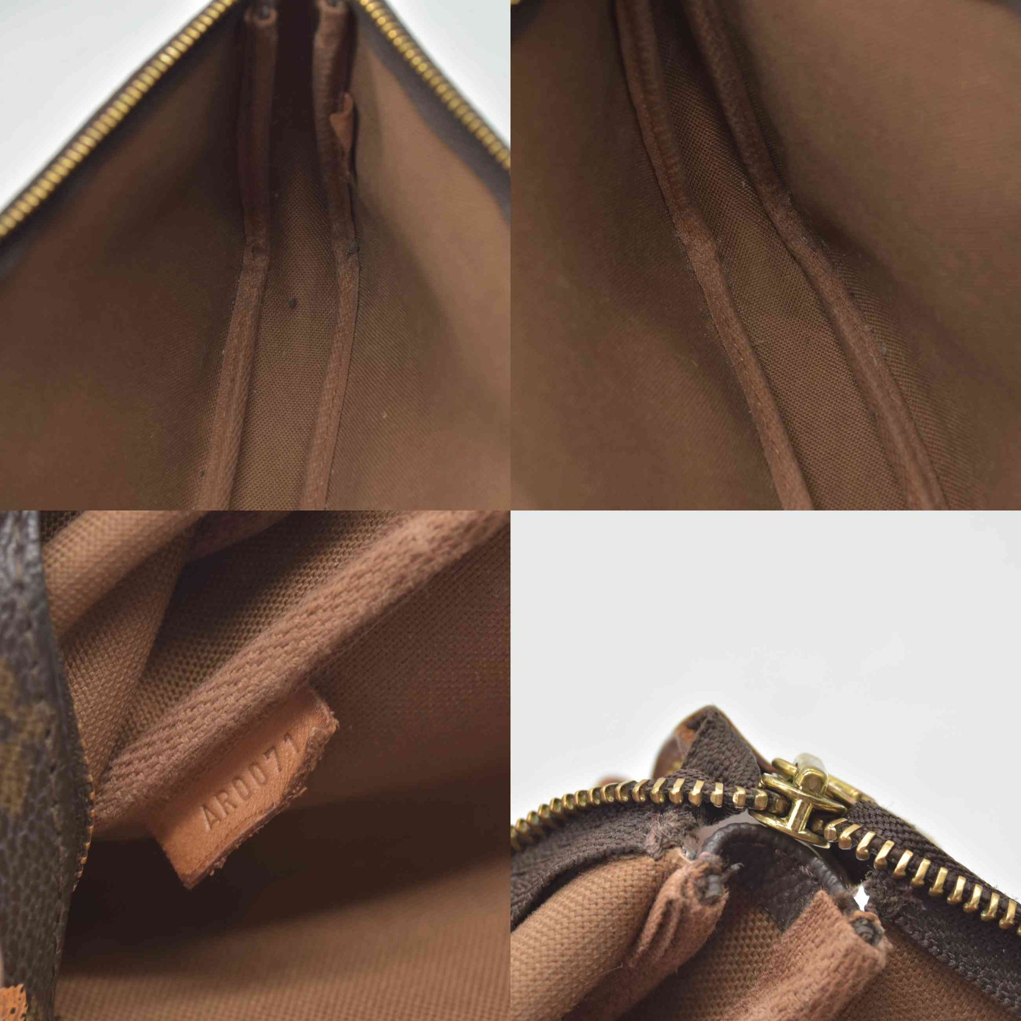 $1290 2001 Louis Vuitton Monogram Graffiti Pochette Accessories Peach AR0071