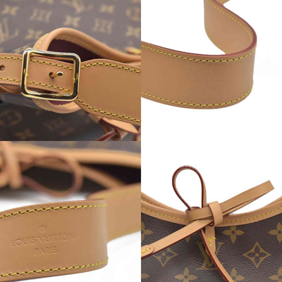 $2850 Louis Vuitton Monogram Carryall PM Brown Crossbody Travel Bag