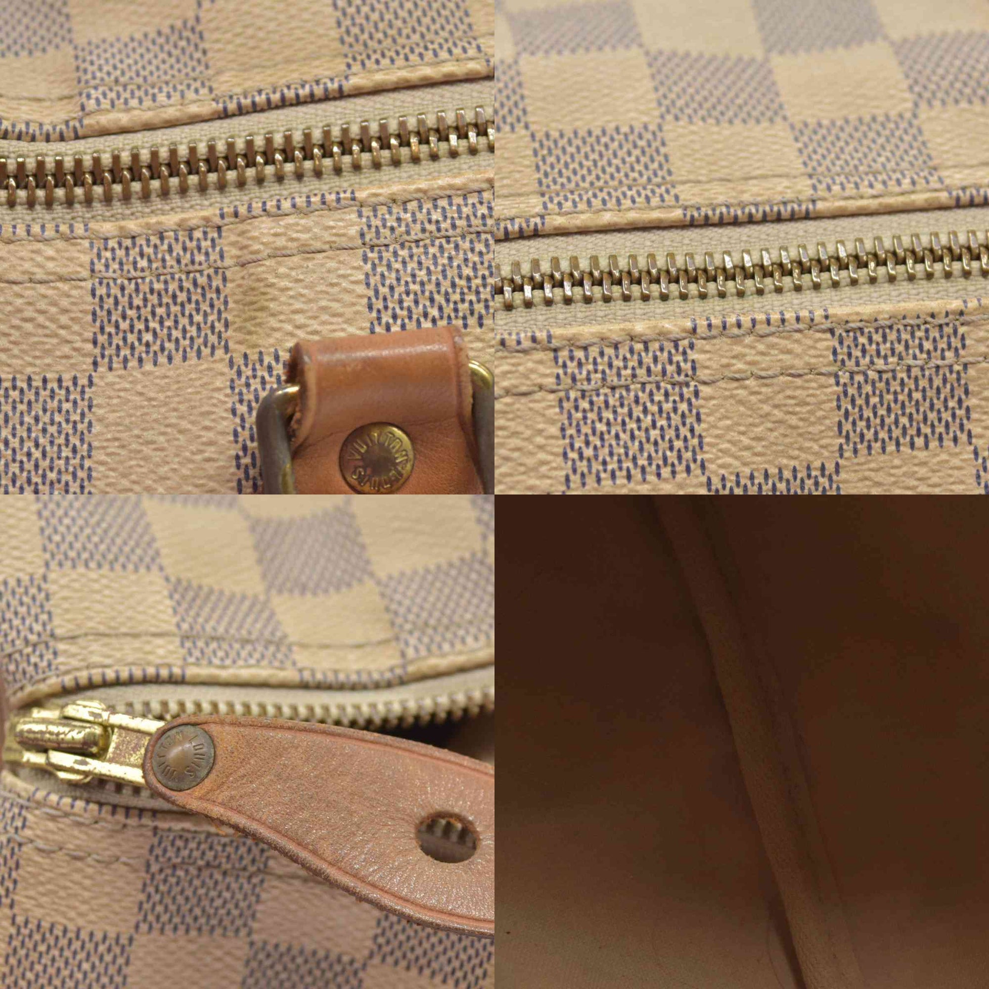$1550 Louis Vuitton Damier Azur Speedy 30 MB0184