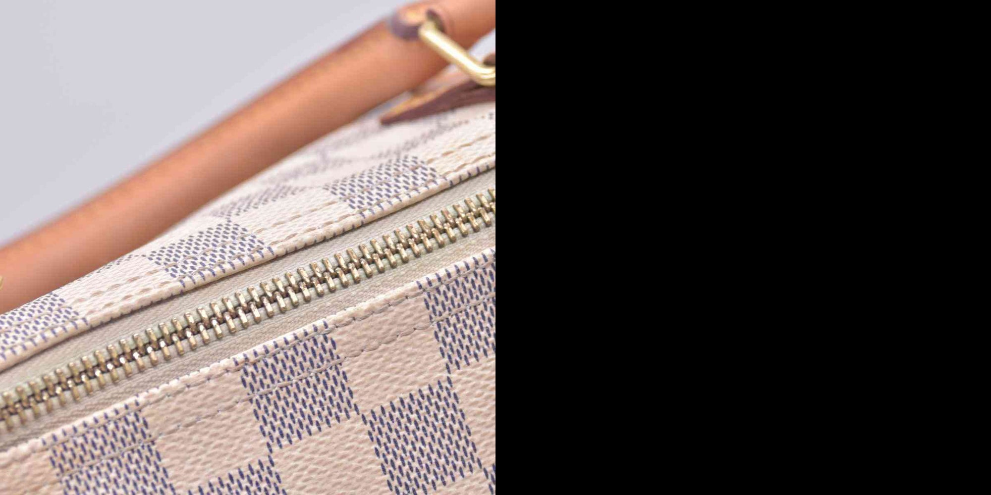 $1630 2013 LOUIS VUITTON Damier Azur Speedy 25 Tote CONSIGNMENT 10021434 BA2163
