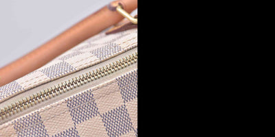 $1630 2013 LOUIS VUITTON Damier Azur Speedy 25 Tote CONSIGNMENT 10021434 BA2163