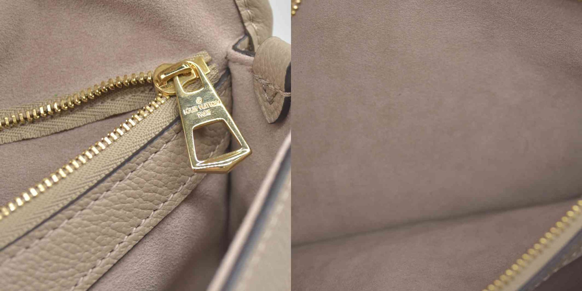 $3050 LOUIS VUITTON Empreinte Giant Monogram Diane Tourterelle Creme RFID