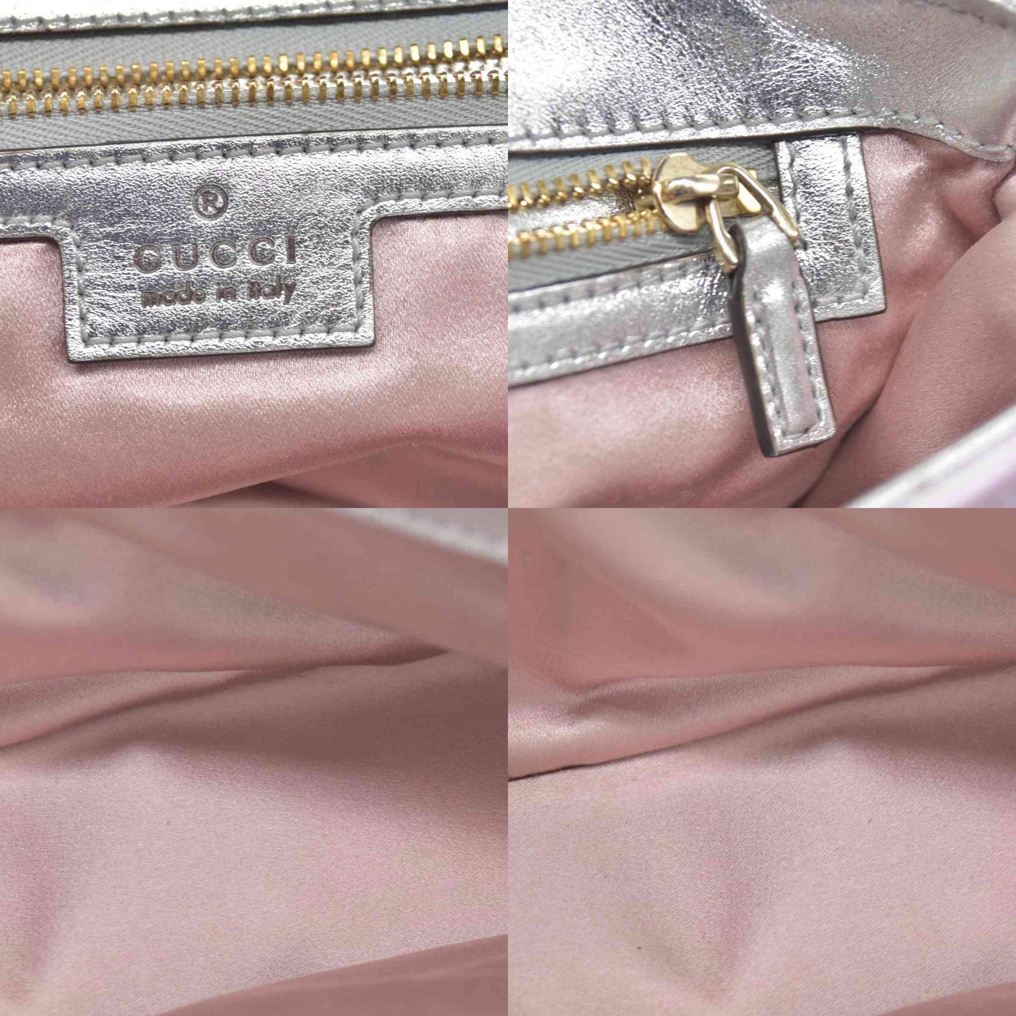 $3600 Gucci Iridescent Nappa Chevron Matelasse Small GG Marmont Shoulder Bag Iridescent Escape Pink