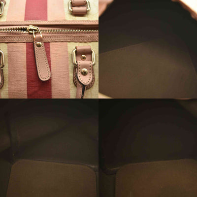 Gucci  GG Plus Monogram Web Stripe Medium Joy Boston Pink