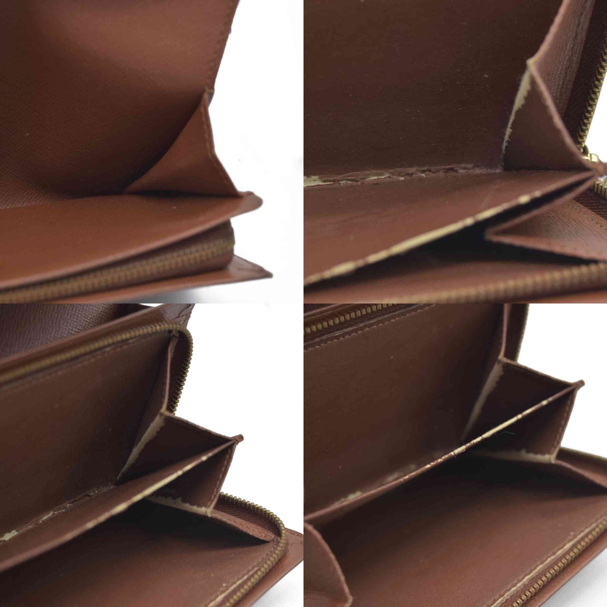 $560 Louis Vuitton Monogram Porte Monnaie Billets Tresor Bifold Wallet RA1906