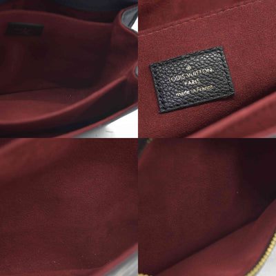 $3150 Louis Vuitton Empreinte Monogram Giant Pochette Metis Black Beige Bicolor CONSIGNMENT